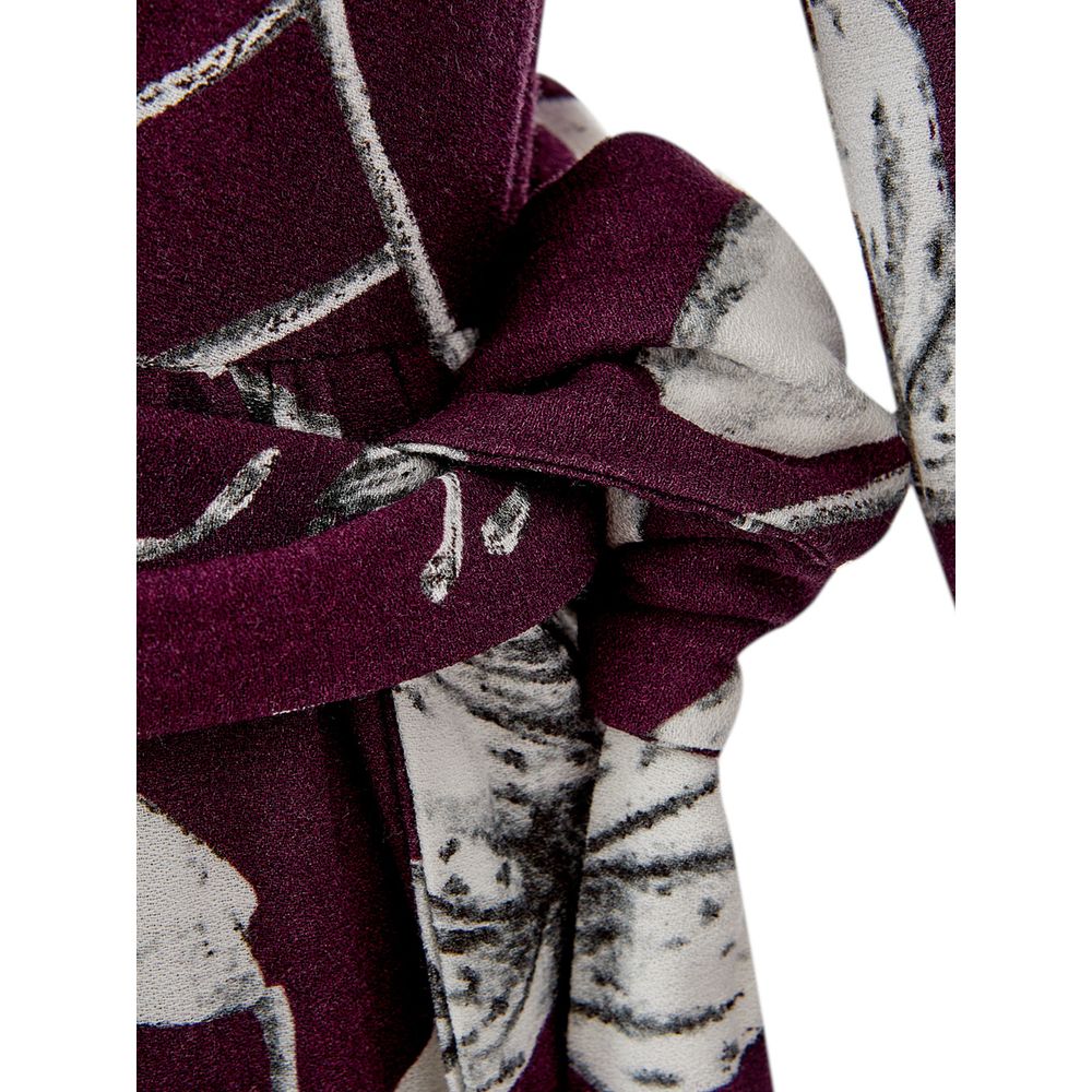 Elegant purple viscose dress