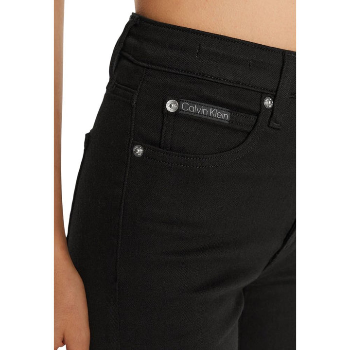 Black cotton jeans &amp; trousers