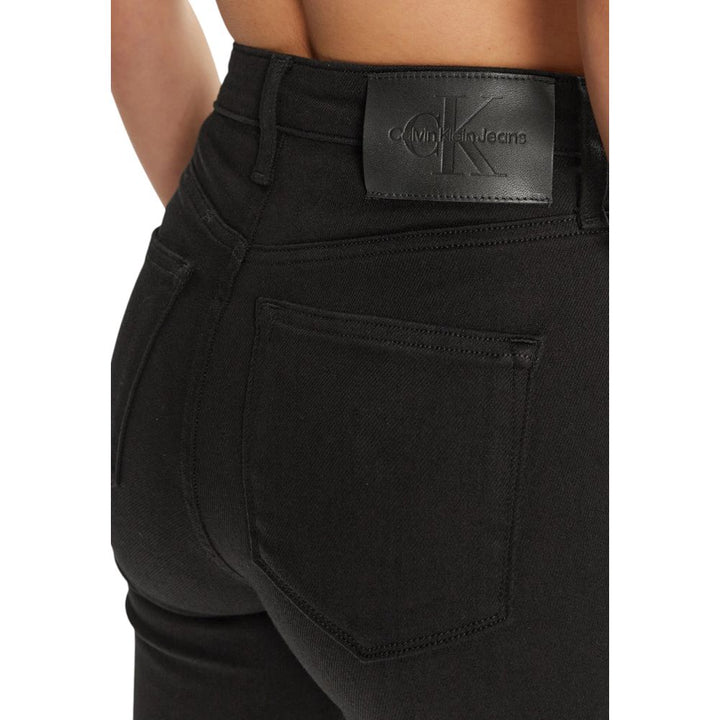 Black cotton jeans &amp; trousers