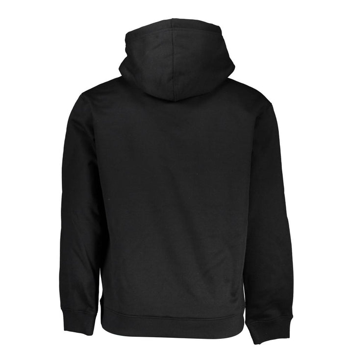 Calvin Klein Glattes Sweatshirt mit Kapuze aus Fleece in Schwarz