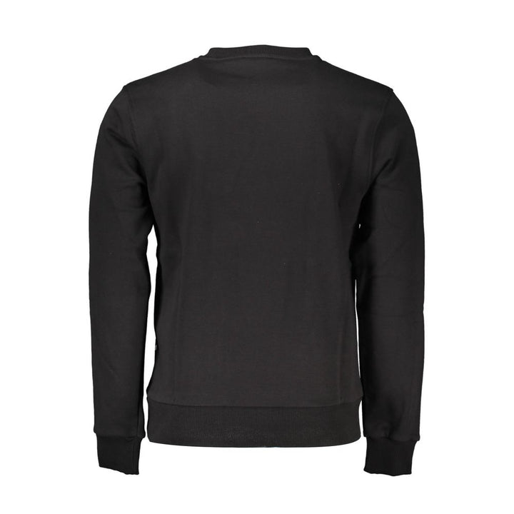 Cavalli Class Schwarzer Baumwollpullover für Männer