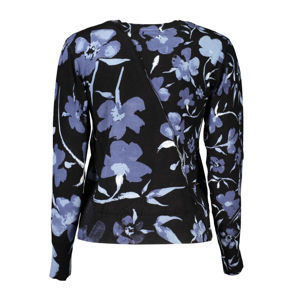 Desigual Schicker Pullover mit kontrastierendem Rundhalsausschnitt