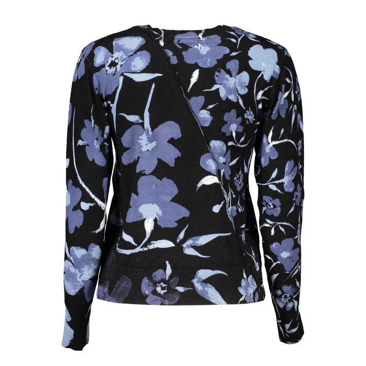 Desigual Schicker Pullover mit kontrastierendem Rundhalsausschnitt