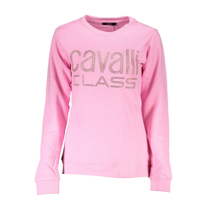 Cavalli Class Rosa Baumwollpullover