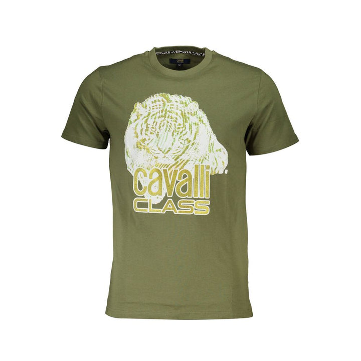 Cavalli Class T-Shirt aus grüner Baumwolle