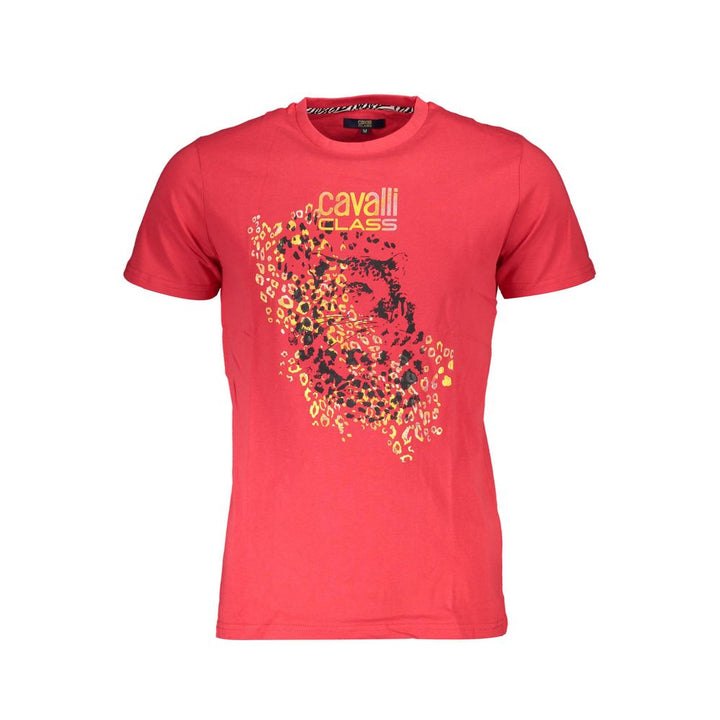 Cavalli Class T-Shirt aus roter Baumwolle