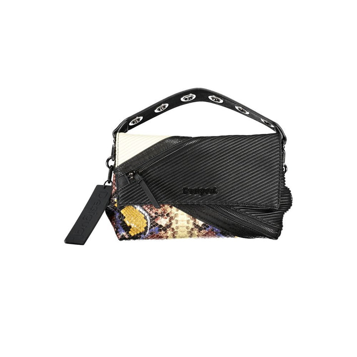 Desigual Schwarze Polyethylen-Handtasche