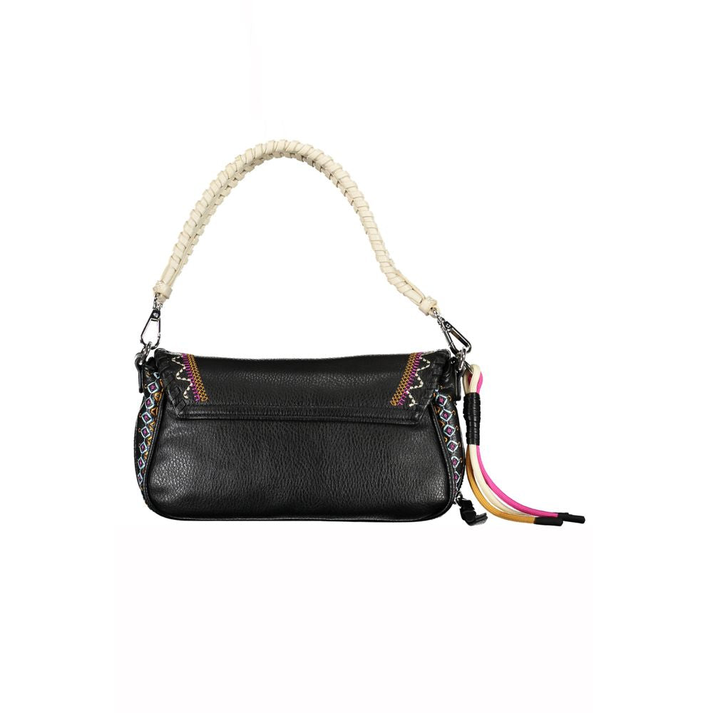 Desigual Schwarze Polyethylen-Handtasche