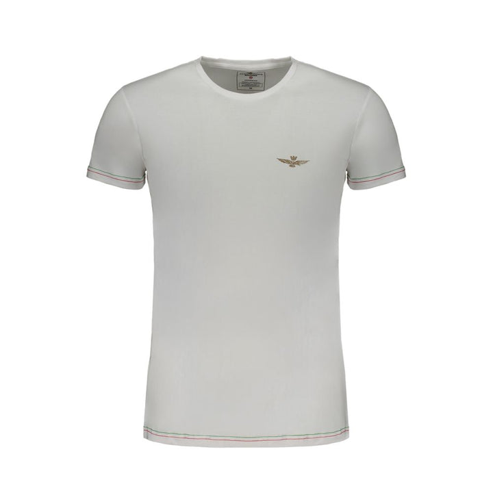 Aeronautica Militare T-Shirt aus weißer Baumwolle