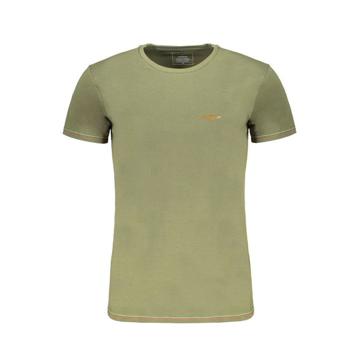 Aeronautica Militare T-Shirt aus grüner Baumwolle