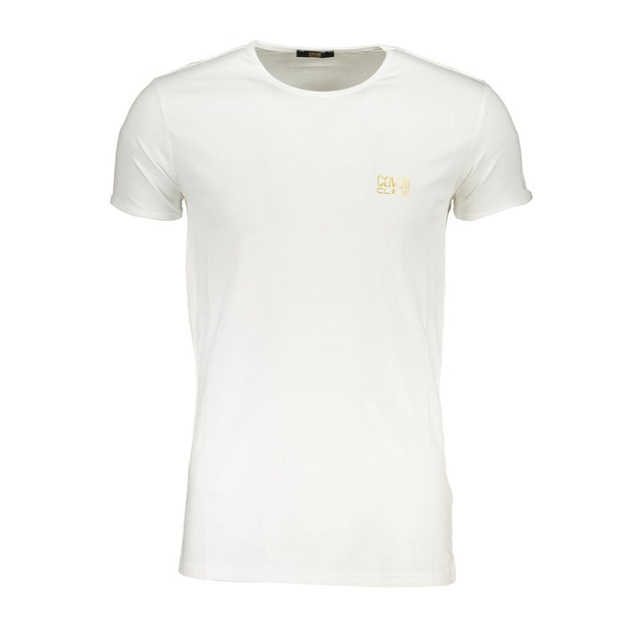 Cavalli Class T-Shirt aus weißer Baumwolle