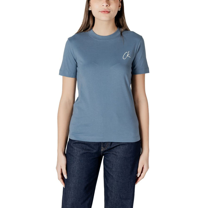 Calvin Klein Jeans Blau Baumwolle Rigenerato T-Shirt