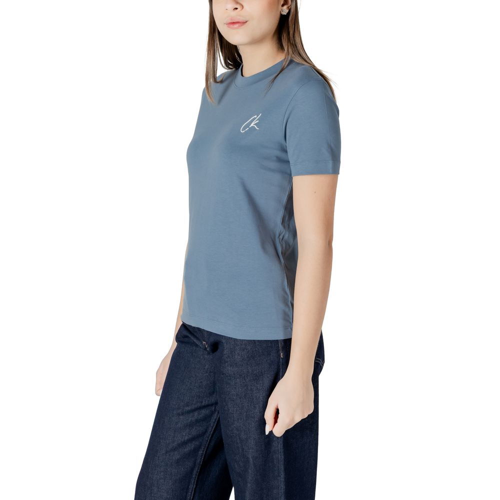 Calvin Klein Jeans Blau Baumwolle Rigenerato T-Shirt