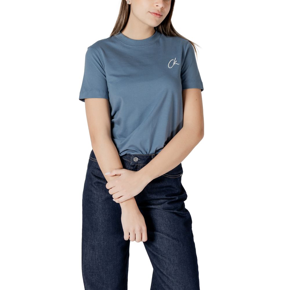 Calvin Klein Jeans Blau Baumwolle Rigenerato T-Shirt