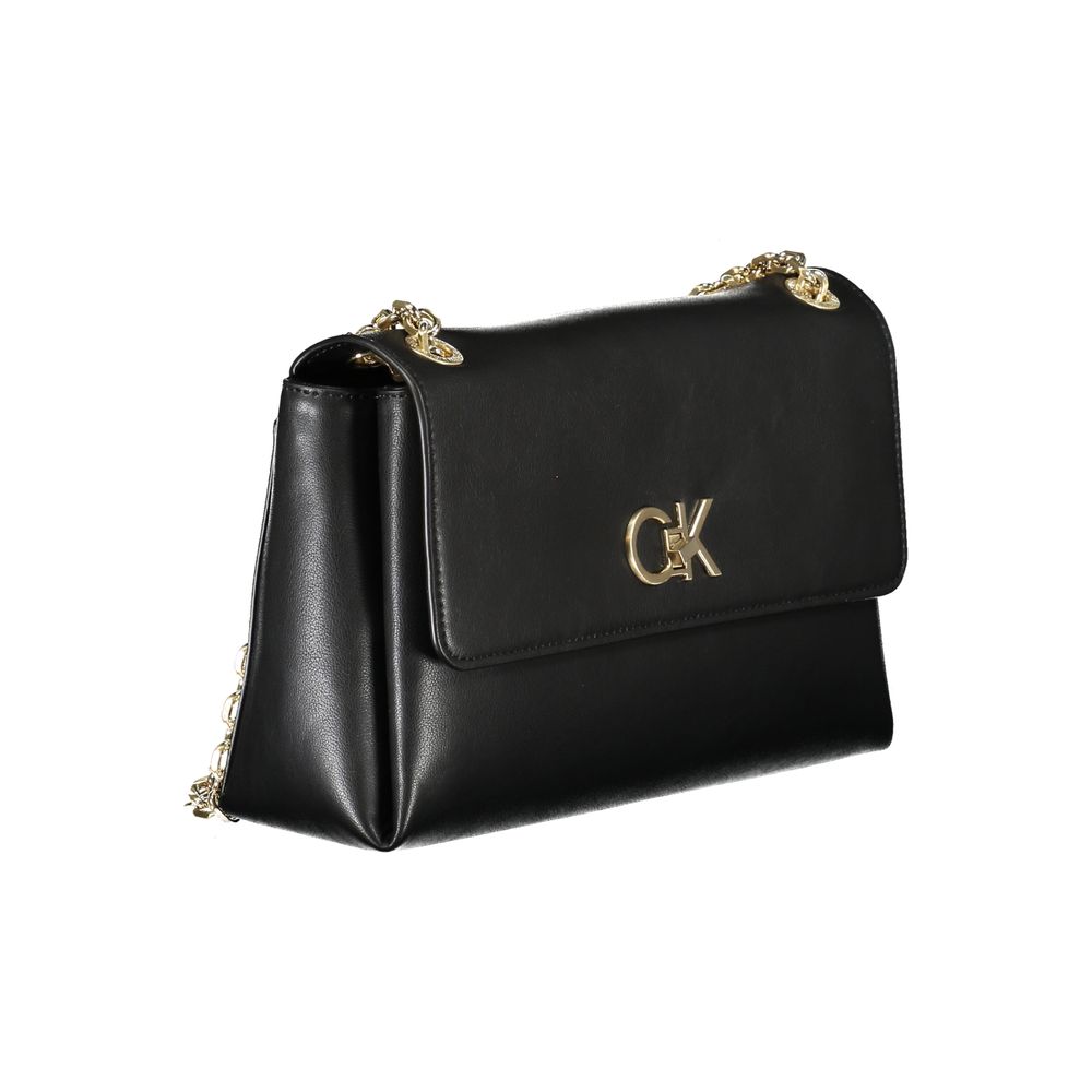 Calvin Klein Schwarze Polyester Handtasche