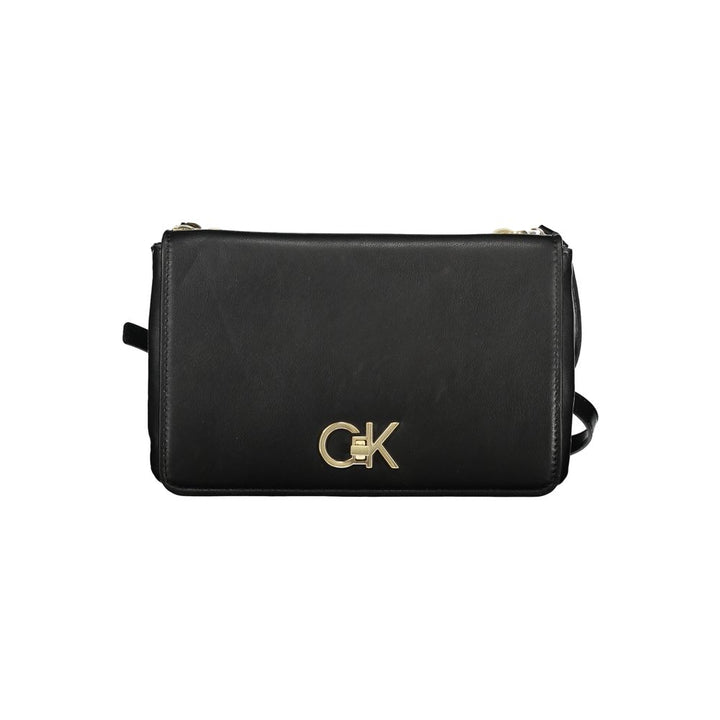 Calvin Klein Schwarze Polyester Handtasche