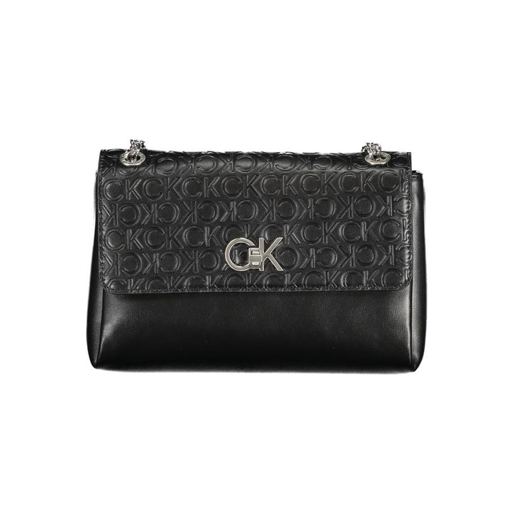 Calvin Klein Schwarze Polyester Handtasche