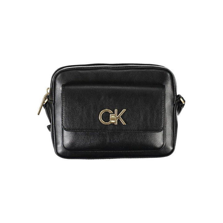 Calvin Klein Schwarze Polyester Handtasche