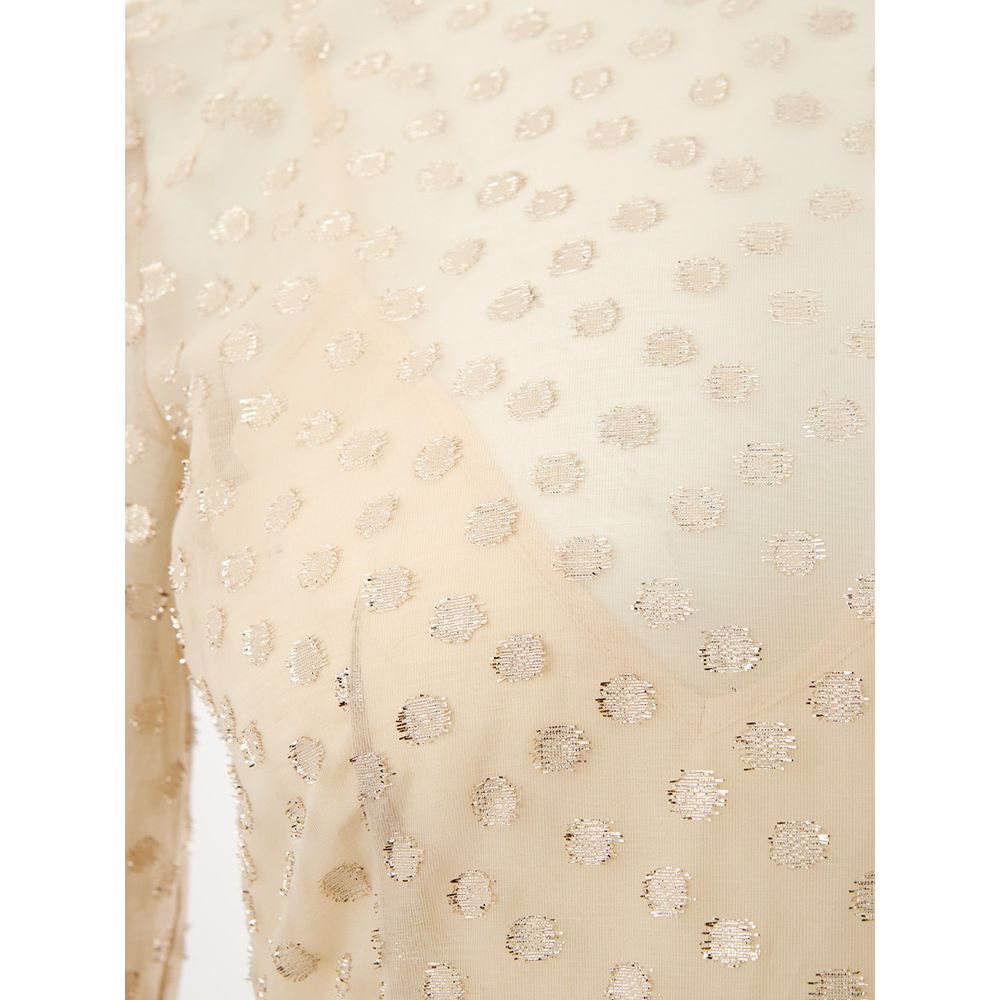 Beige cotton dress Elegance
