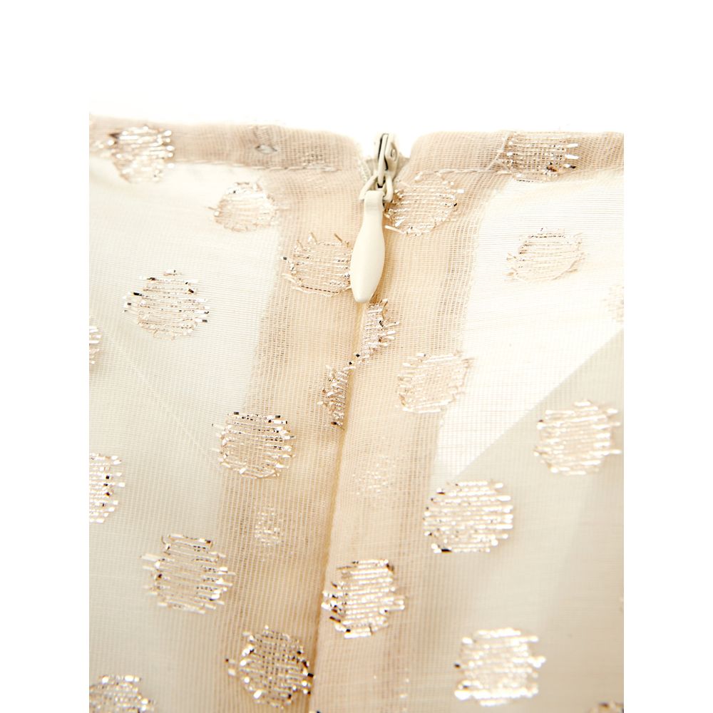 Beige cotton dress Elegance