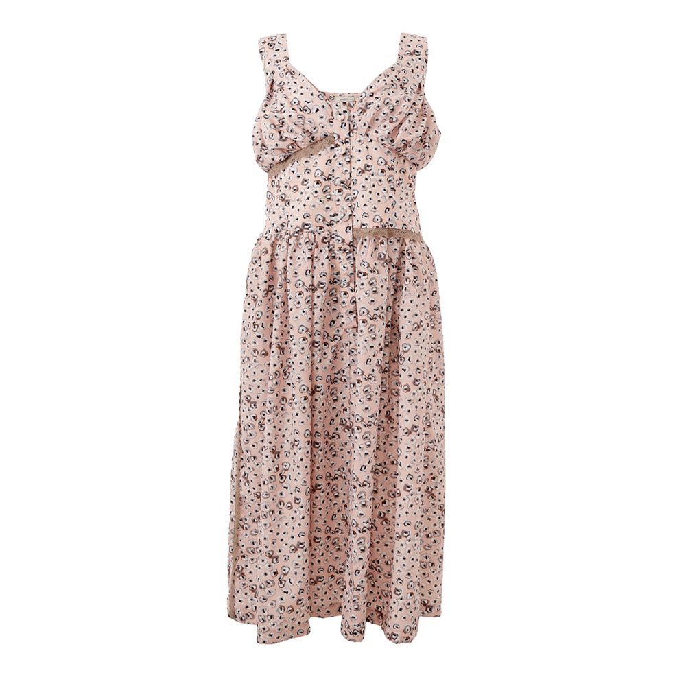 Elegant pink acetate dress for the elegant evening