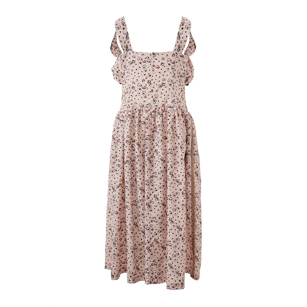 Elegant pink acetate dress for the elegant evening