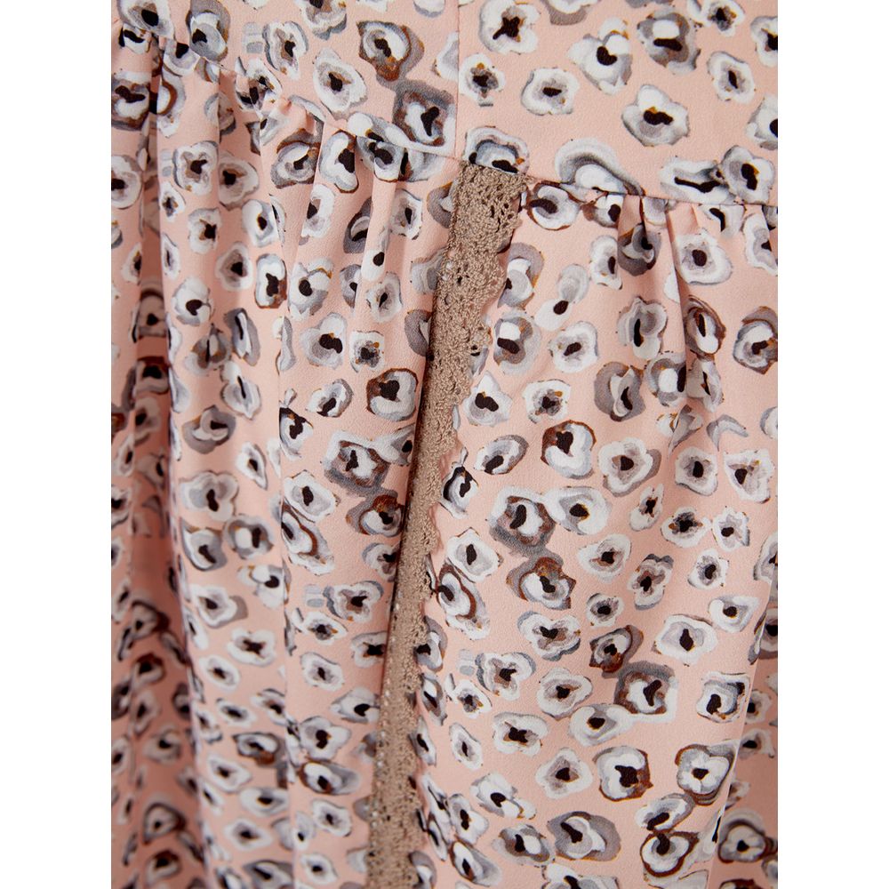 Elegant pink acetate dress for the elegant evening