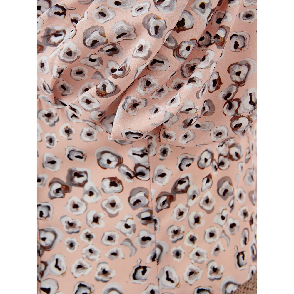 Elegant pink acetate dress for the elegant evening