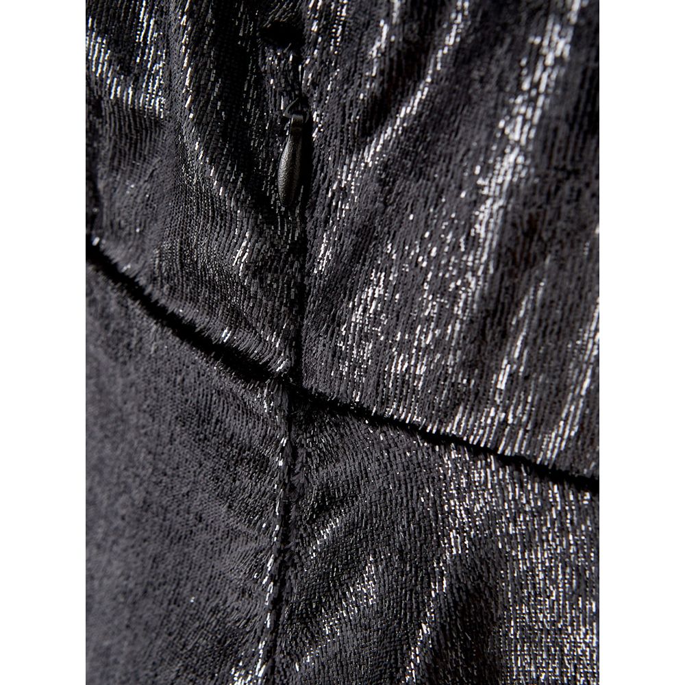 Elegantes Schwarzes Kleid aus Polyester