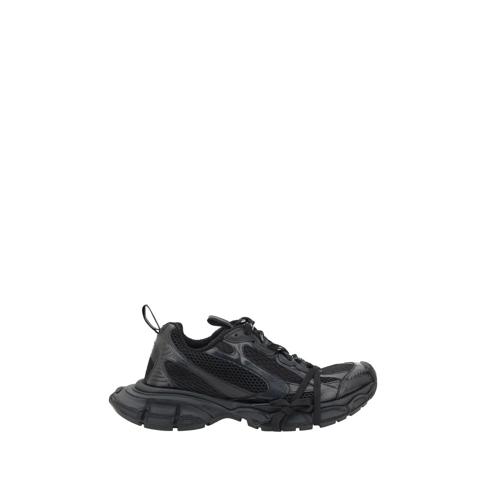 Schwarze Stoff-Sneaker