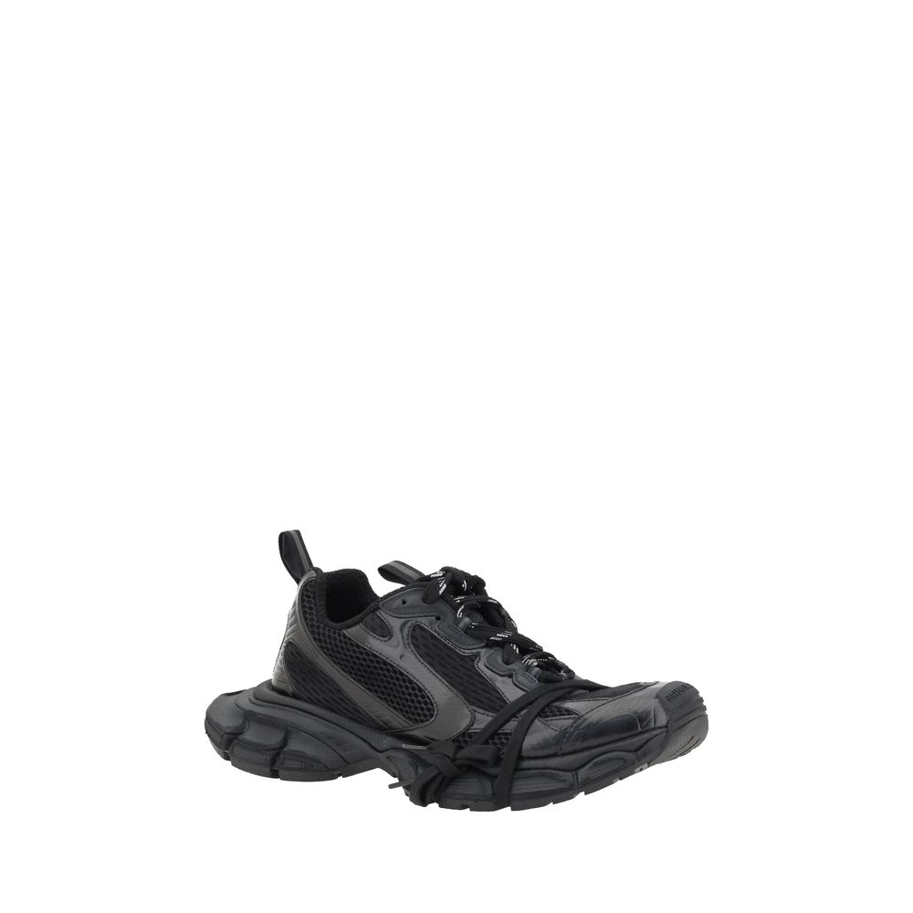 Schwarze Stoff-Sneaker