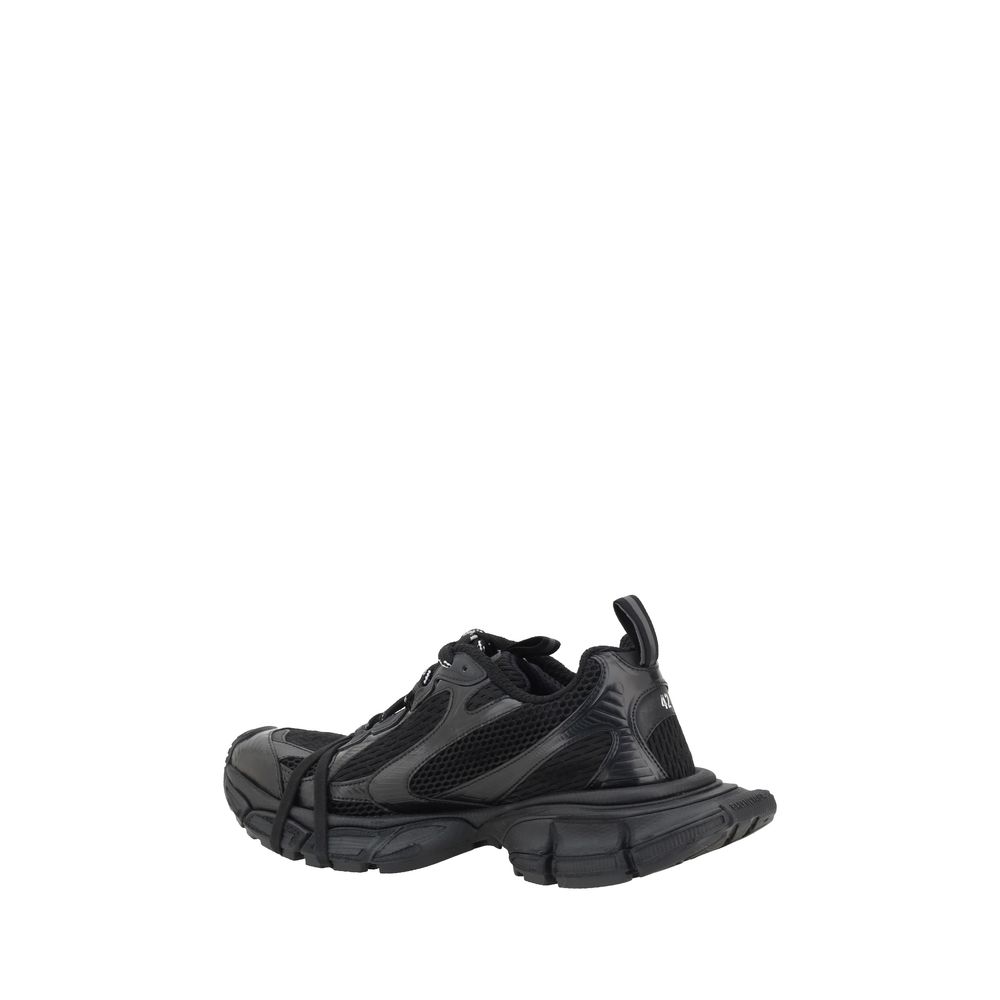 Schwarze Stoff-Sneaker