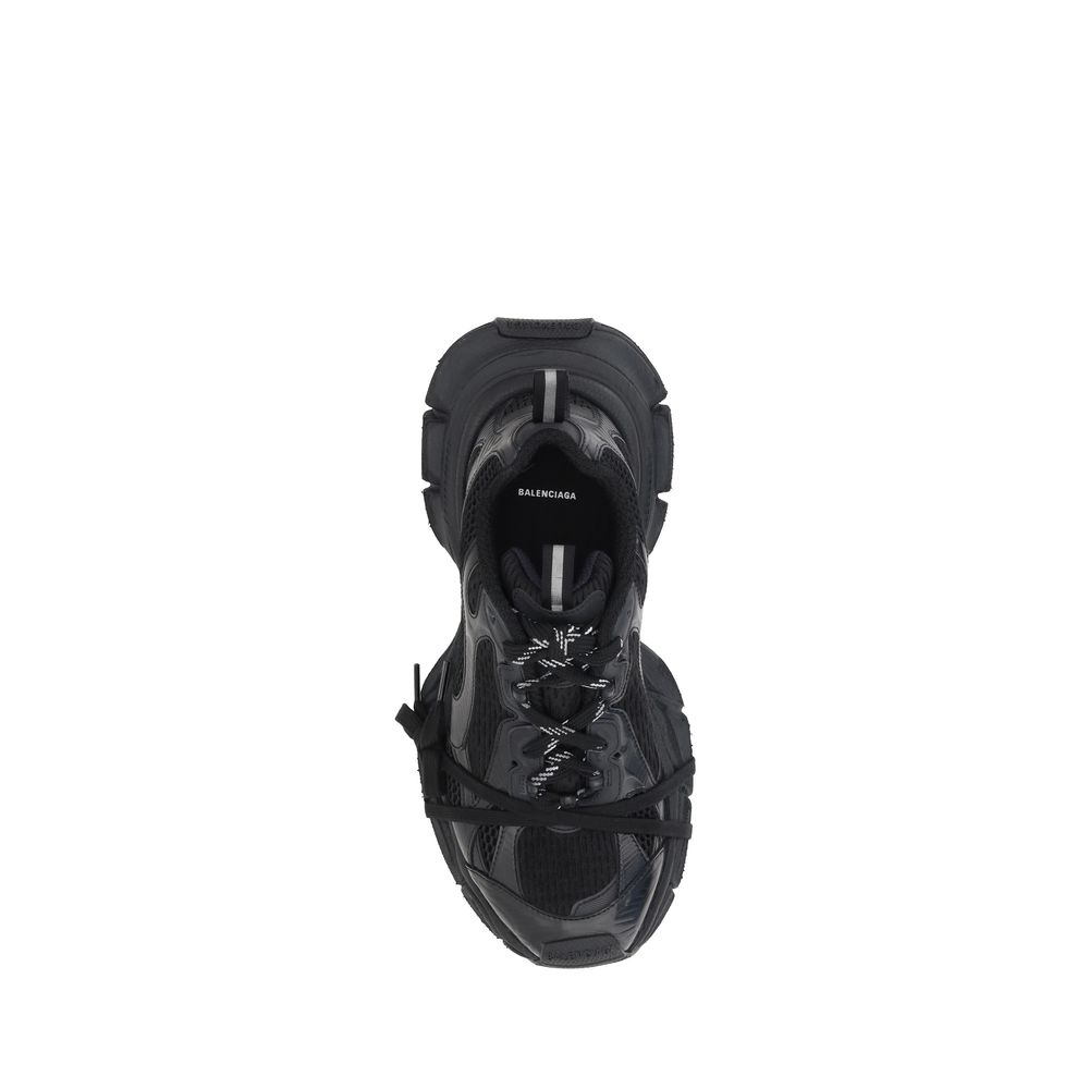 Schwarze Stoff-Sneaker