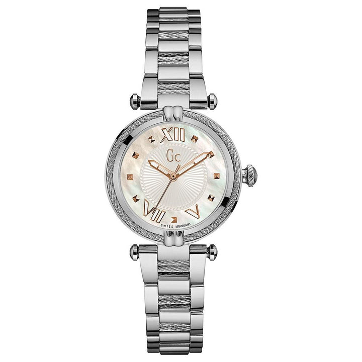 Silberne Edelstahl-Dress-Watch