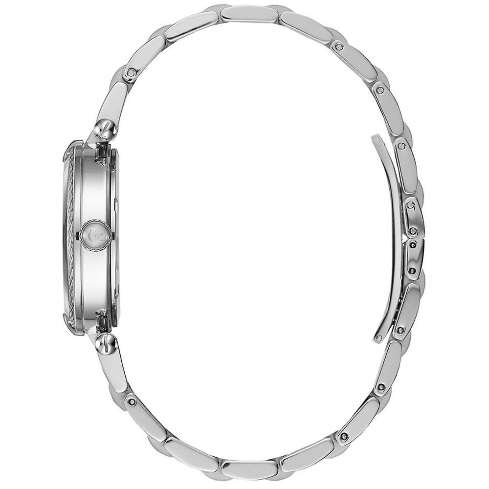 Silberne Edelstahl-Dress-Watch