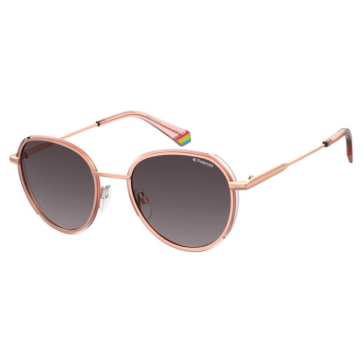 Roségoldene Metall-Sonnenbrille