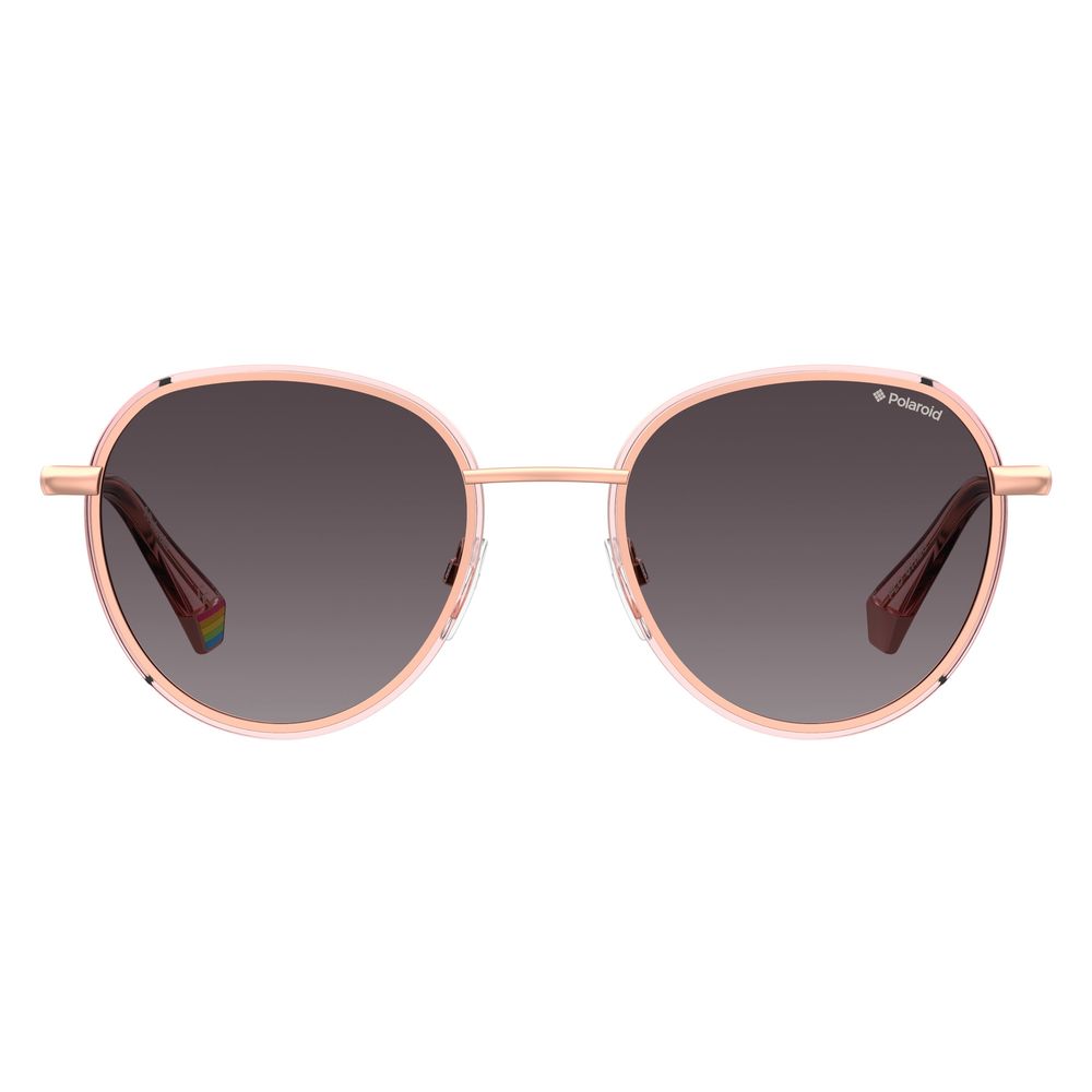 Roségoldene Metall-Sonnenbrille