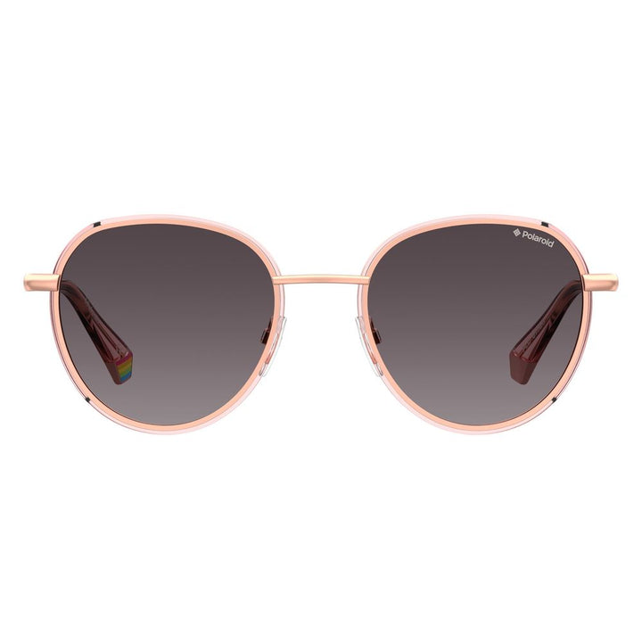 Roségoldene Metall-Sonnenbrille