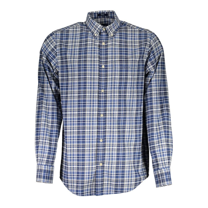 Blue cotton shirt for men