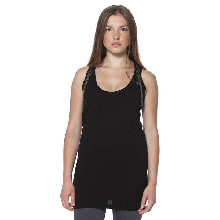 Black polyester tops &amp; T-shirt