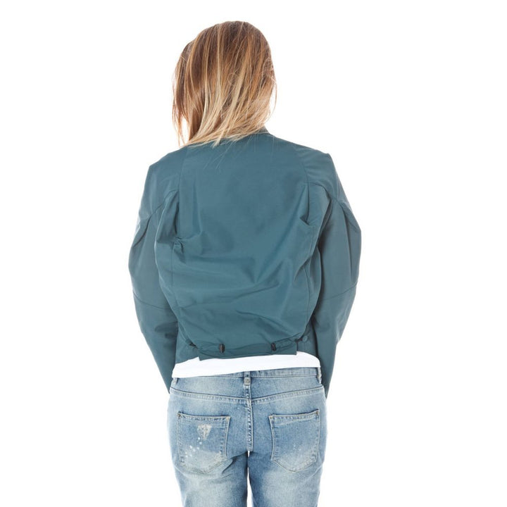 Green polyamide women's jacket