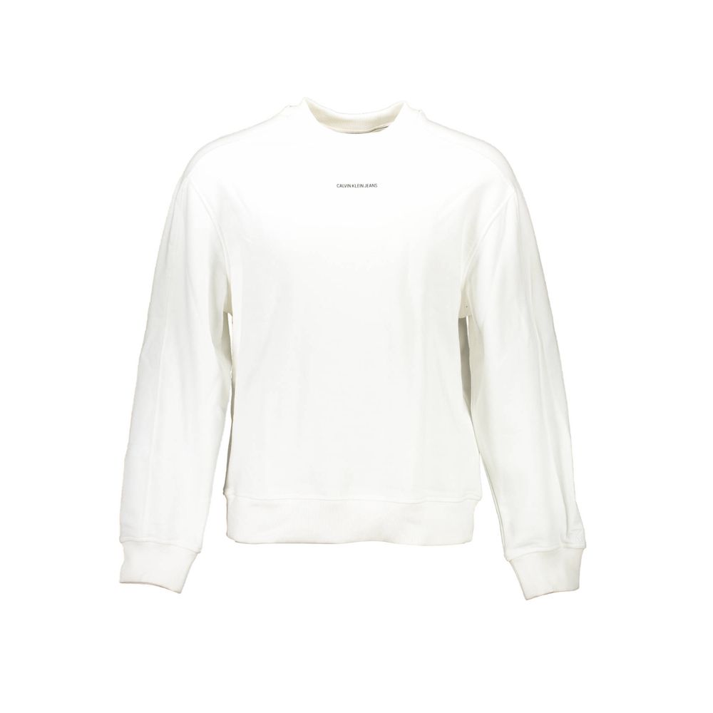 White cotton sweater for men