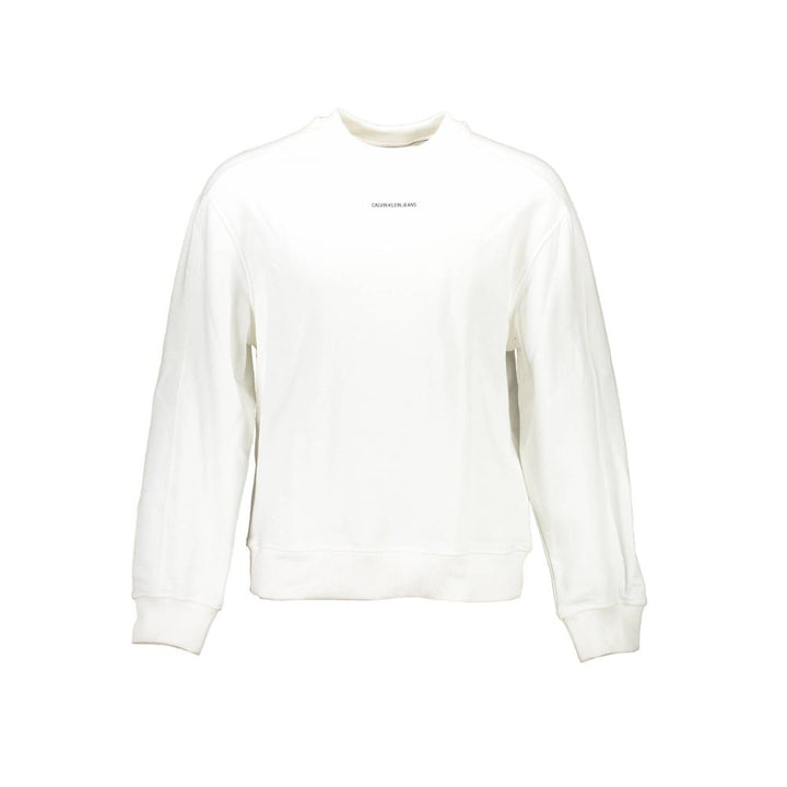 Weißes Unisex-Sweatshirt aus Baumwolle