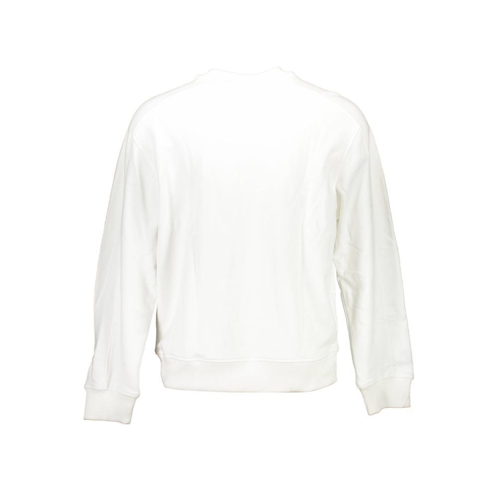 Weißes Unisex-Sweatshirt aus Baumwolle