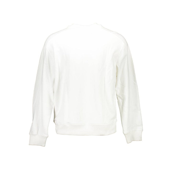 Weißes Unisex-Sweatshirt aus Baumwolle