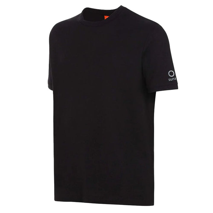 Schwarzes T-Shirt aus Baumwolle