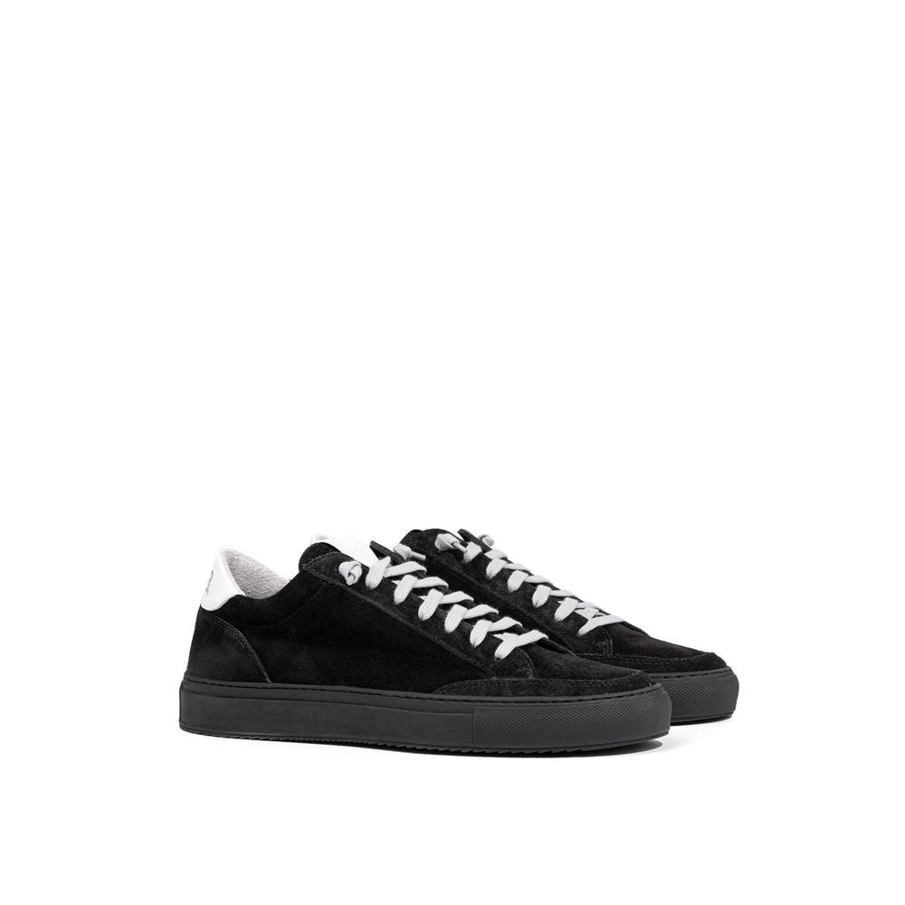 Schwarze Wildleder-Sneaker aus Leder