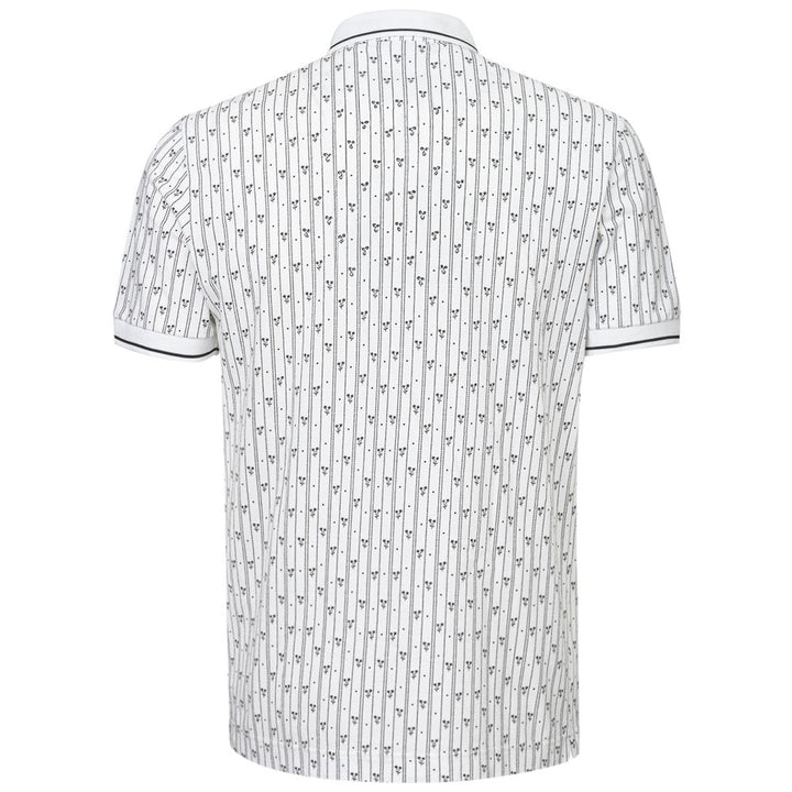 Weißes Baumwoll-Poloshirt