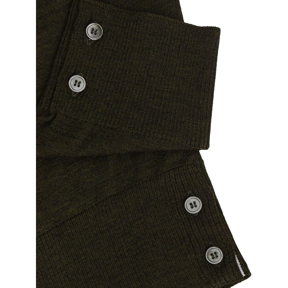 Green wool sweater