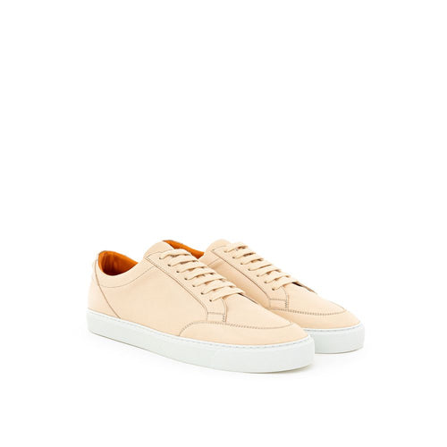 Pink leather sneakers